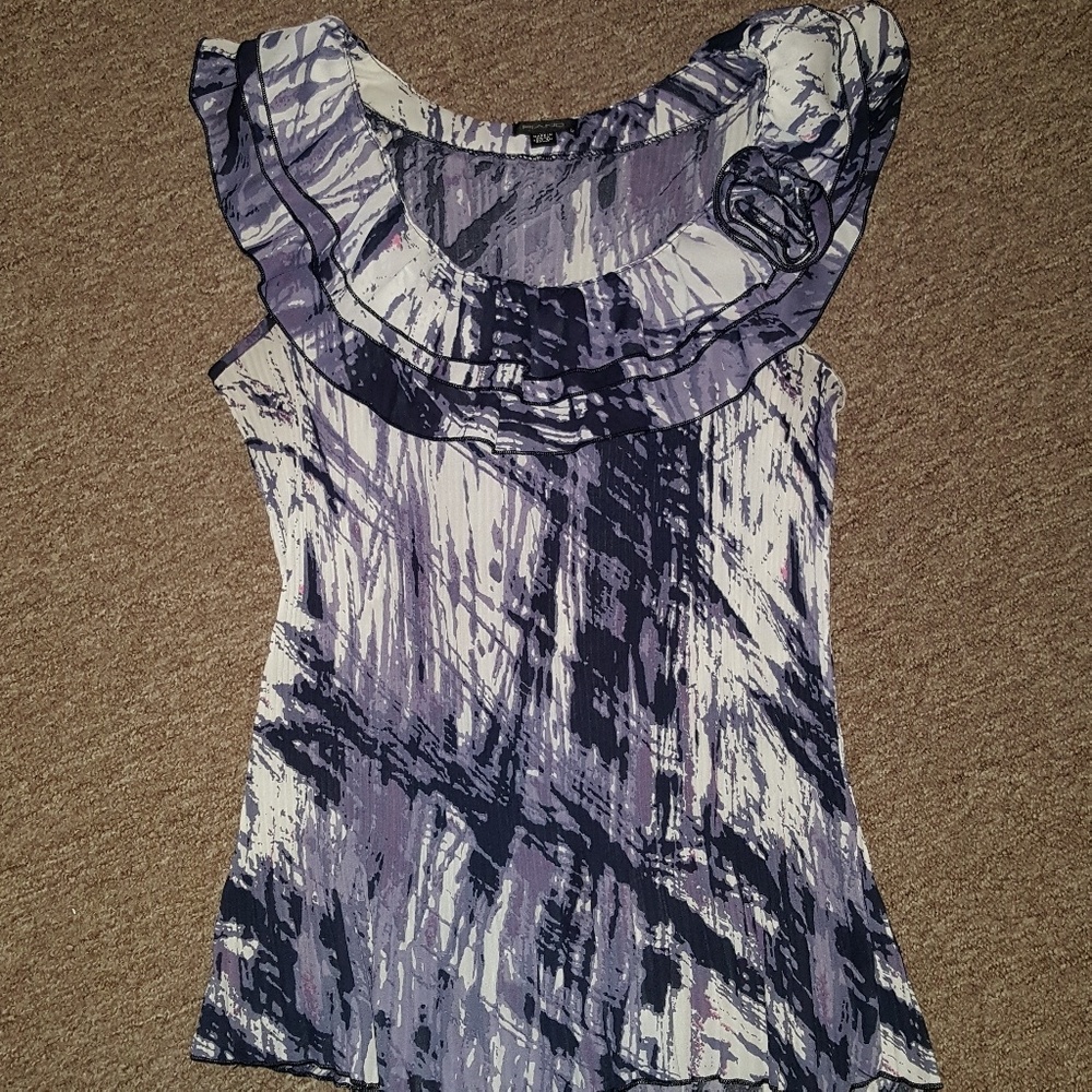Piano Purple Shirt with flower detail